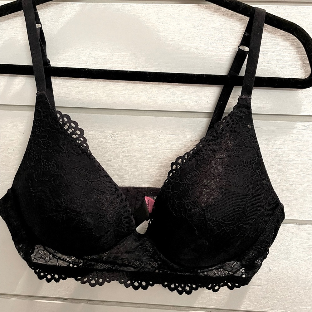 LaSenza large black lace bralette